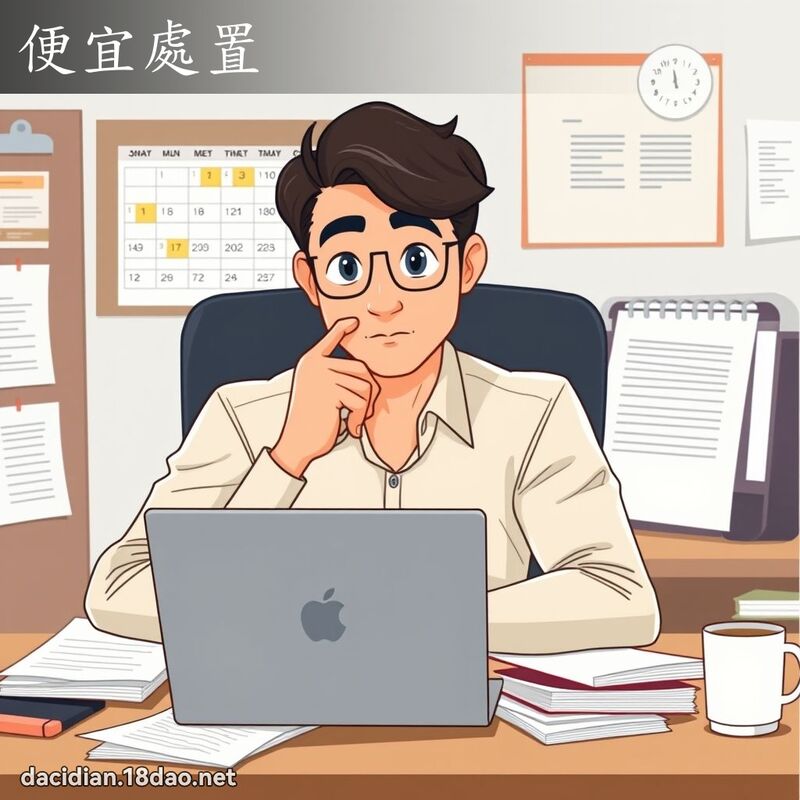 便宜处置 - 国语大辞典配图