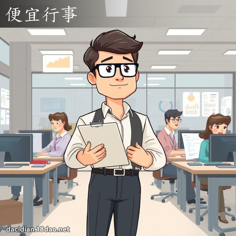 便宜行事 - 國語大辭典配圖