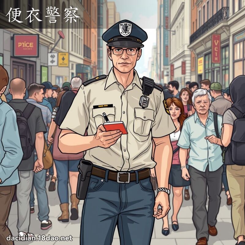 便衣警察 - 国语大辞典配图