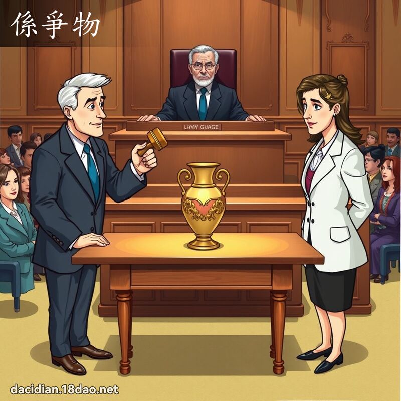 係爭物 - 国语大辞典配图