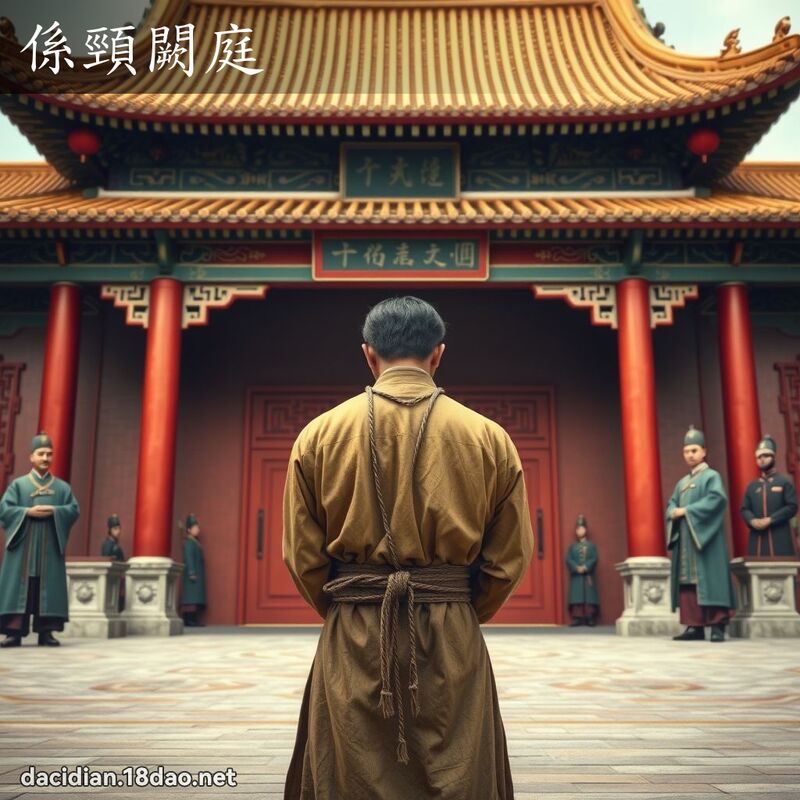 係颈闕庭 - 国语大辞典配图