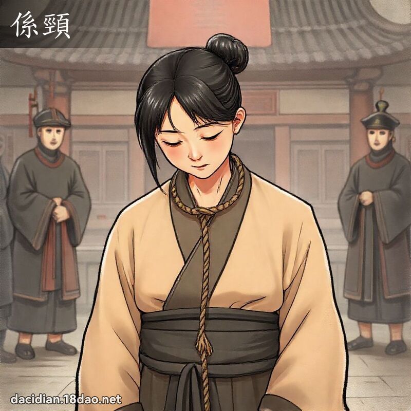 係頸 - 國語大辭典配圖