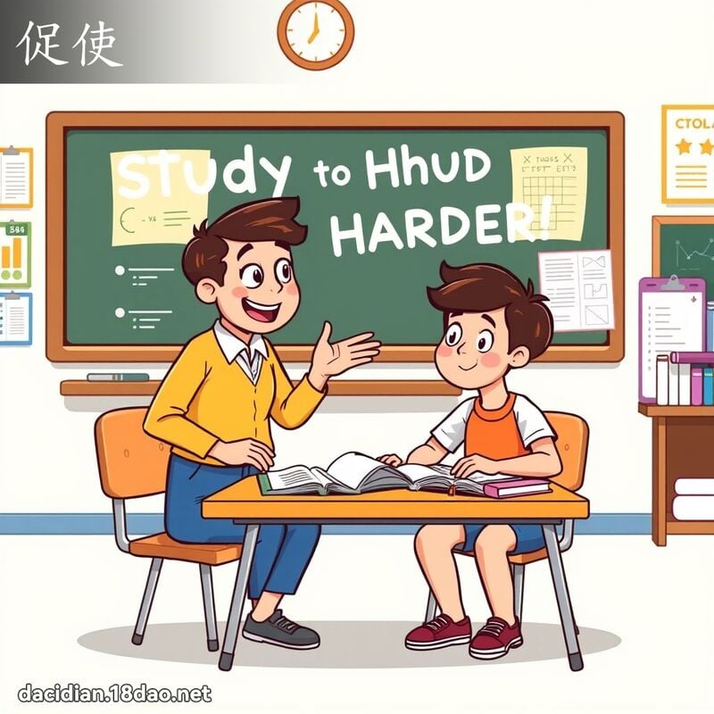 促使 - 国语大辞典配图