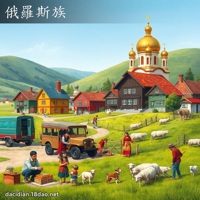 俄羅斯族 - 國語大辭典配圖