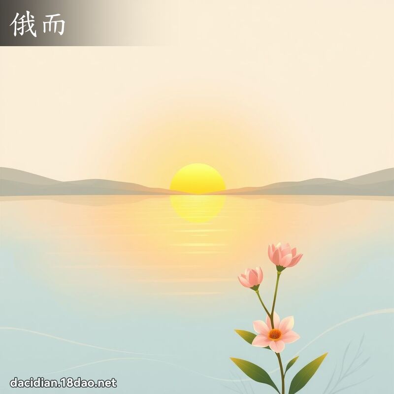 俄而 - 国语大辞典配图