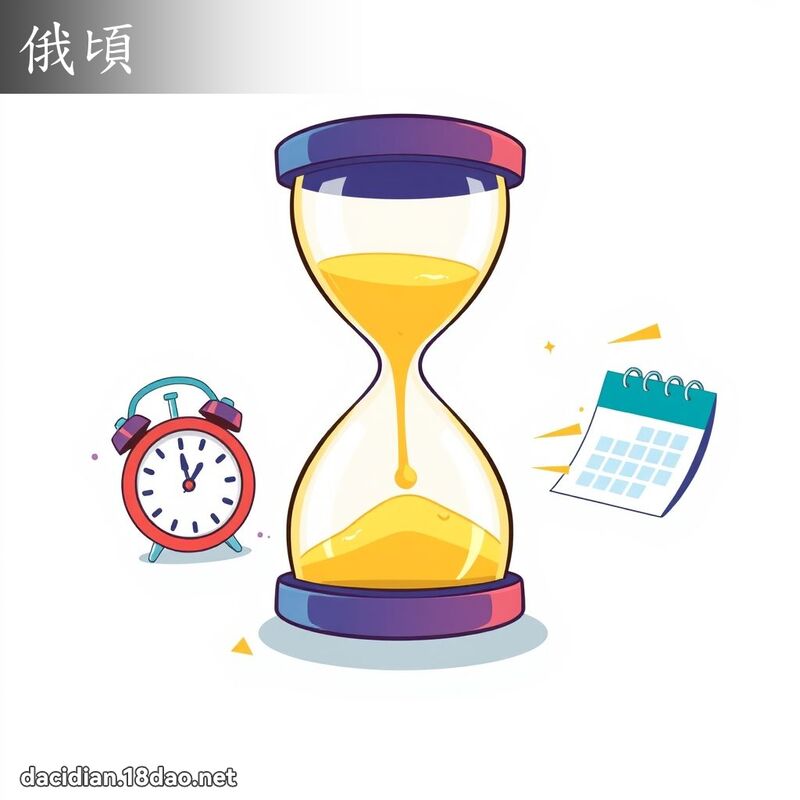 俄顷 - 国语大辞典配图