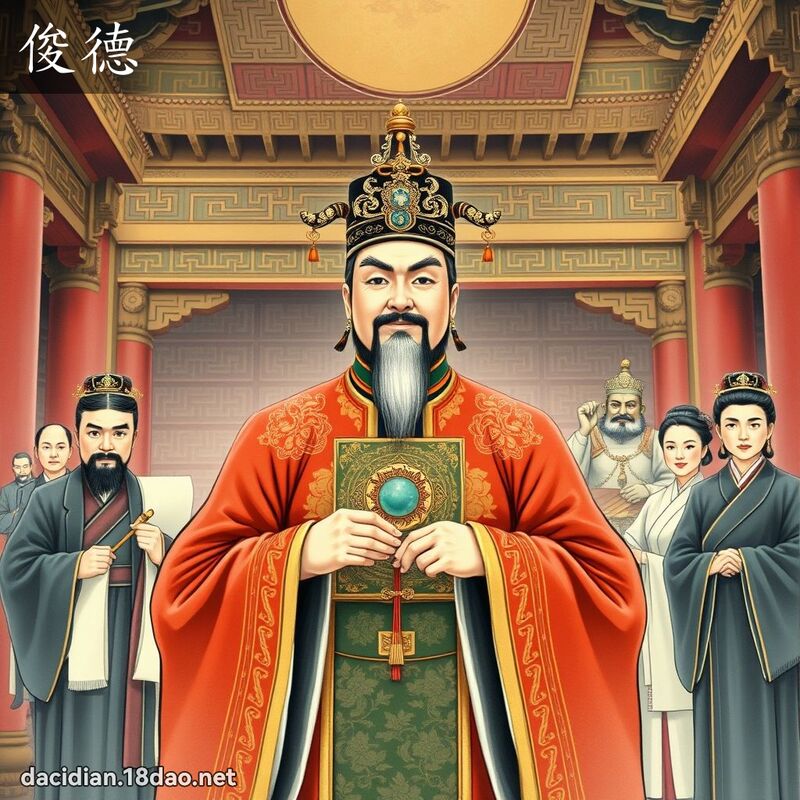 俊德 - 国语大辞典配图