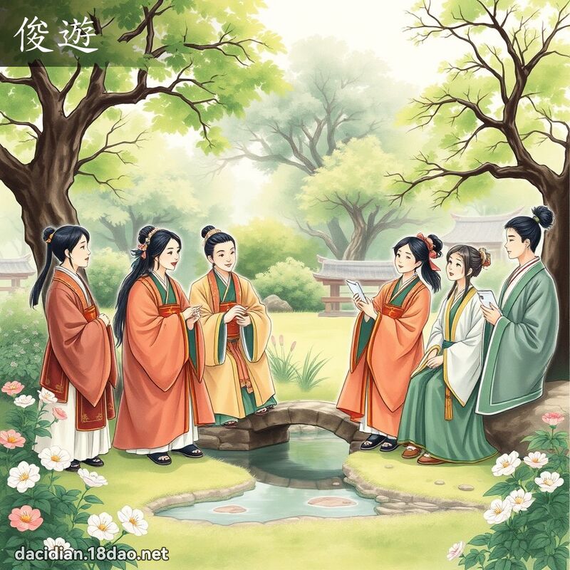 俊遊 - 國語大辭典配圖