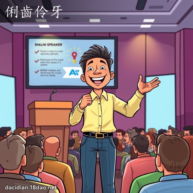 俐齒伶牙 - 國語大辭典配圖
