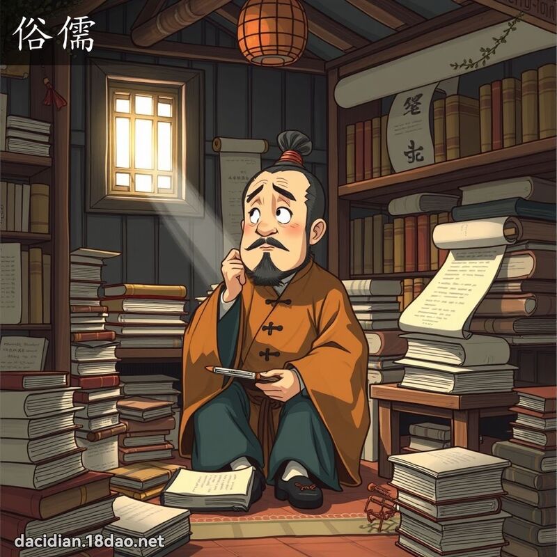 俗儒 - 國語大辭典配圖