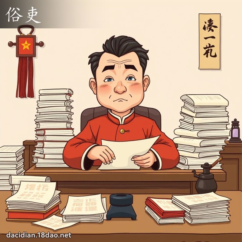 俗吏 - 國語大辭典配圖