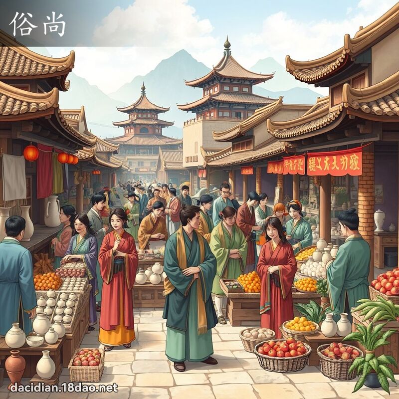 俗尚 - 国语大辞典配图