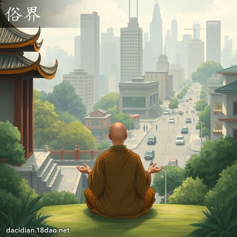 俗界 - 國語大辭典配圖