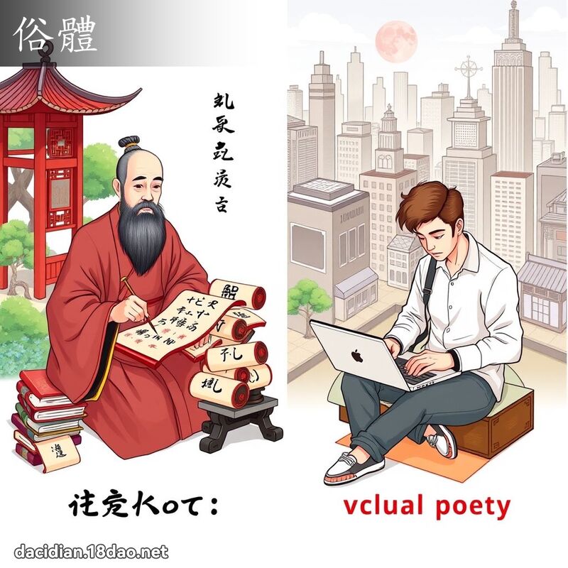 俗體 - 國語大辭典配圖
