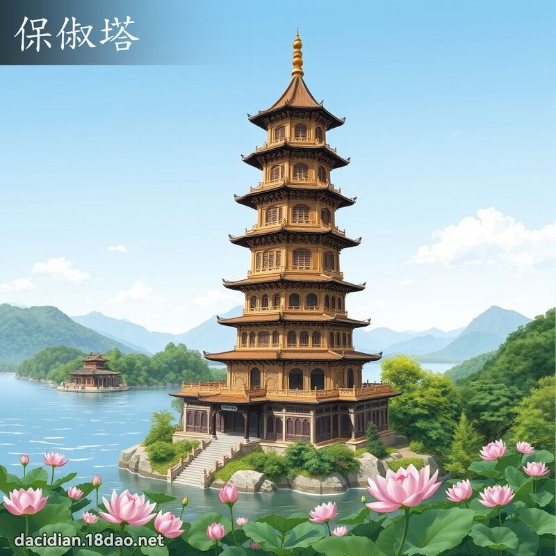 保俶塔 - 国语大辞典配图