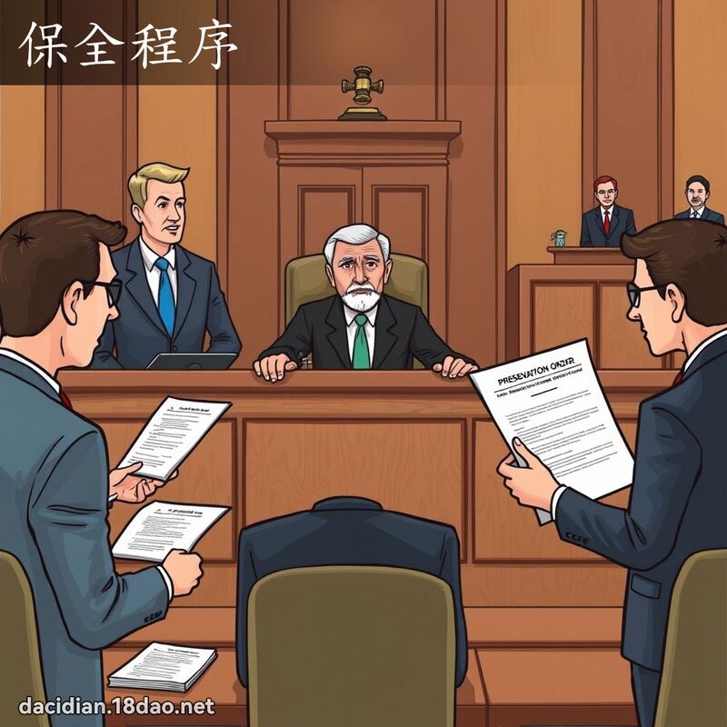 保全程序 - 国语大辞典配图