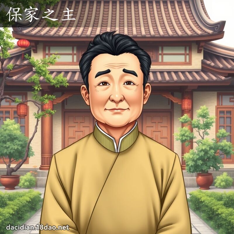 保家之主 - 國語大辭典配圖