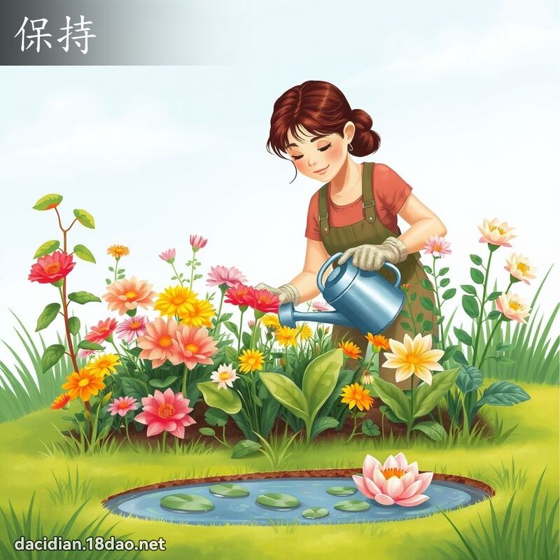 保持 - 國語大辭典配圖