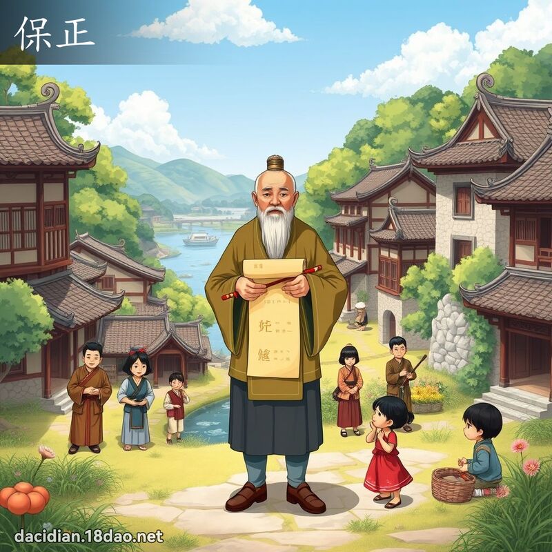 保正 - 國語大辭典配圖