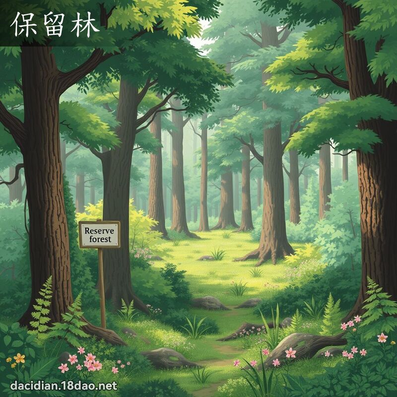 保留林 - 國語大辭典配圖