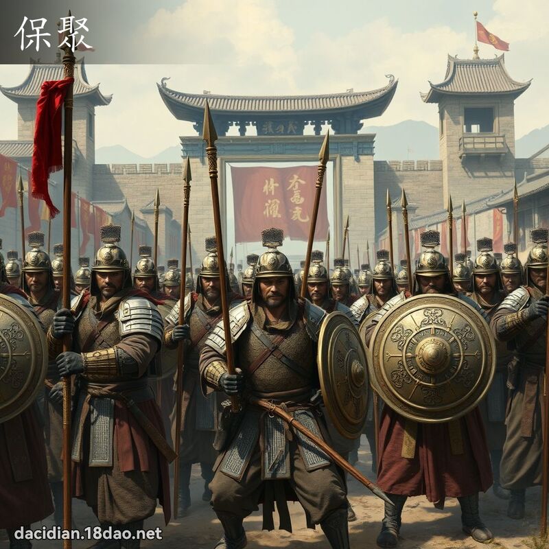 保聚 - 國語大辭典配圖