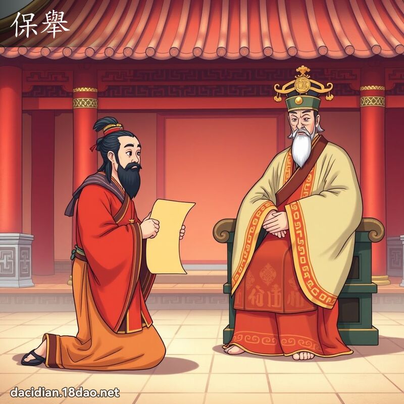 保舉 - 國語大辭典配圖