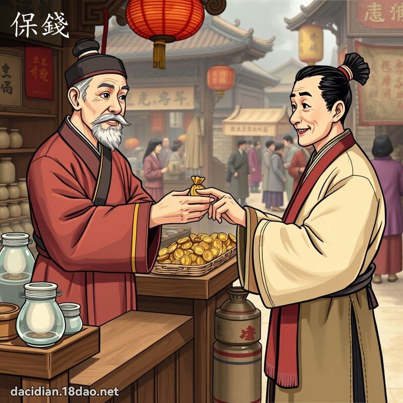 保錢 - 國語大辭典配圖