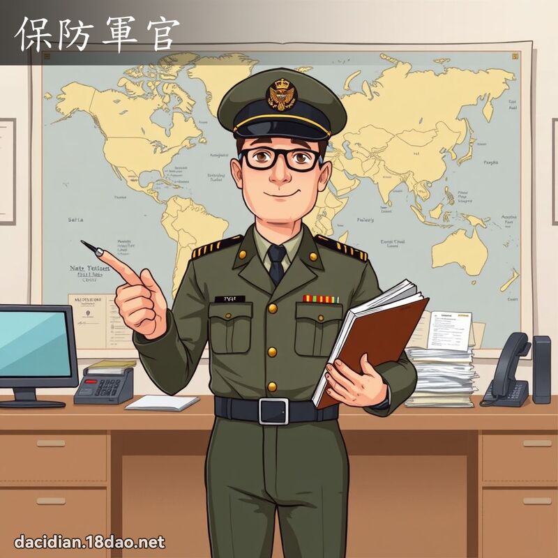 保防軍官 - 國語大辭典配圖
