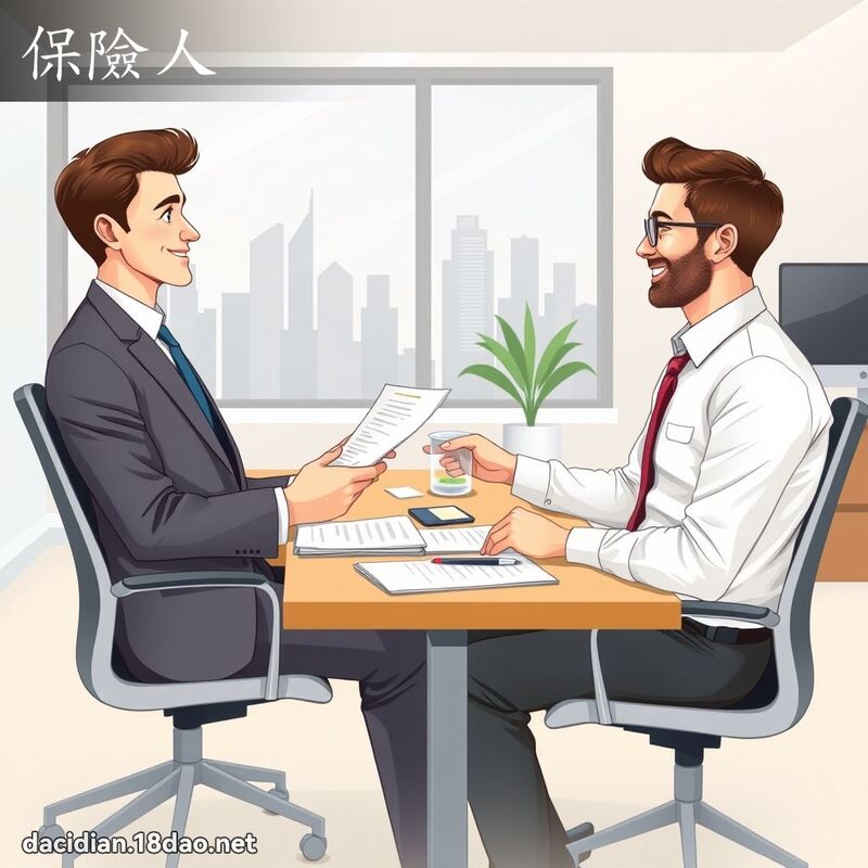 保險人 - 國語大辭典配圖