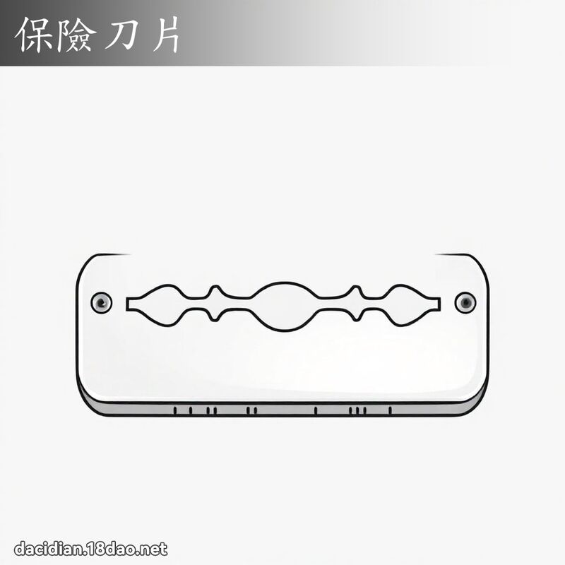 保險刀片 - 國語大辭典配圖