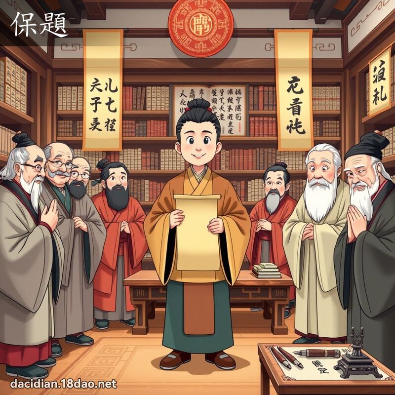 保題 - 國語大辭典配圖