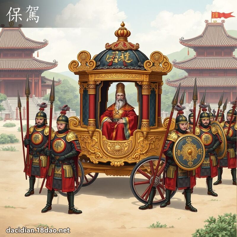 保驾 - 国语大辞典配图