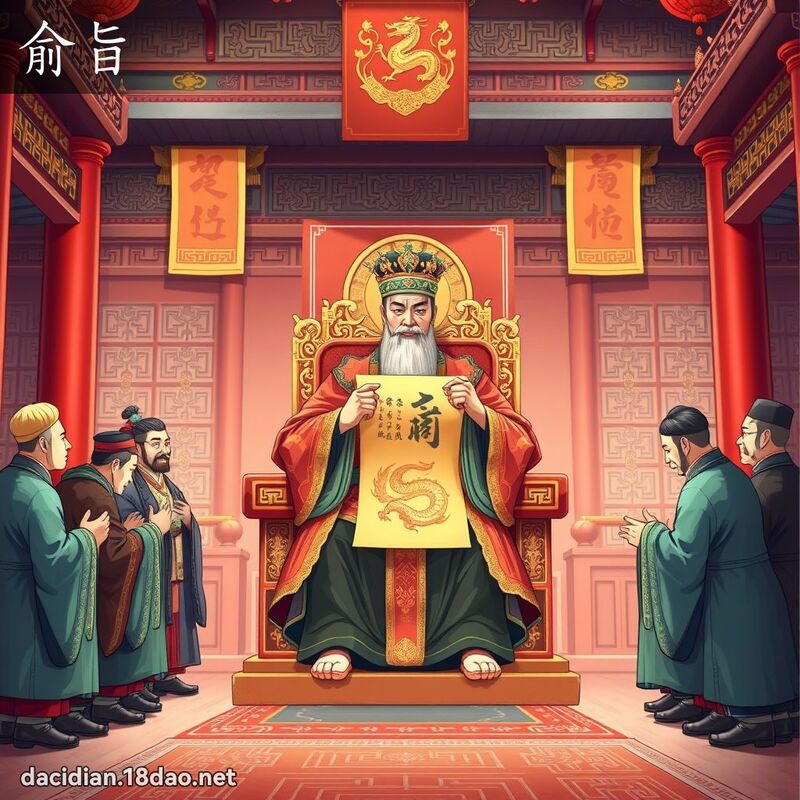 俞旨 - 國語大辭典配圖