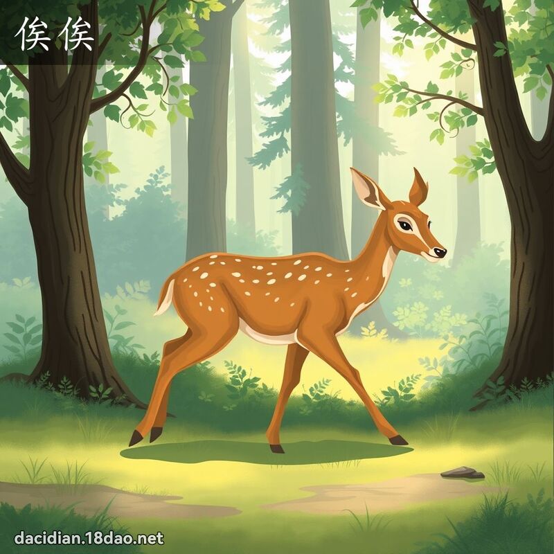俟俟 - 國語大辭典配圖