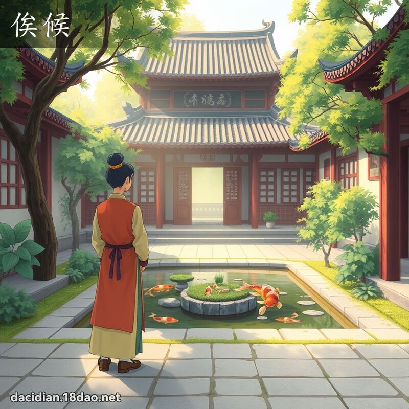 俟候 - 國語大辭典配圖