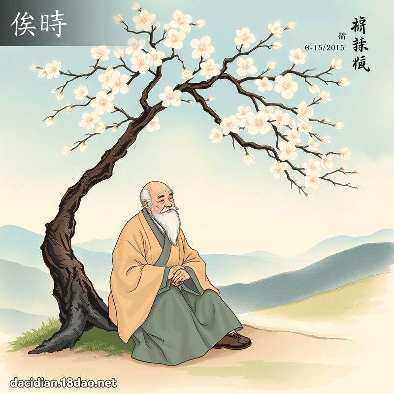 俟時 - 國語大辭典配圖