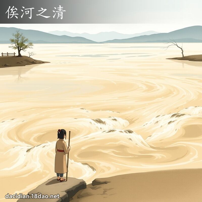 俟河之清 - 国语大辞典配图
