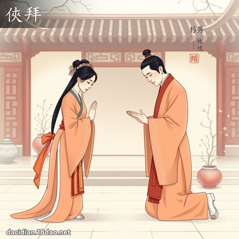 俠拜 - 國語大辭典配圖
