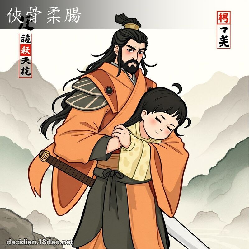 侠骨柔肠 - 国语大辞典配图