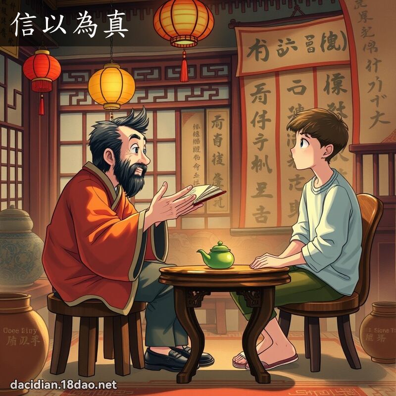 信以为真 - 国语大辞典配图