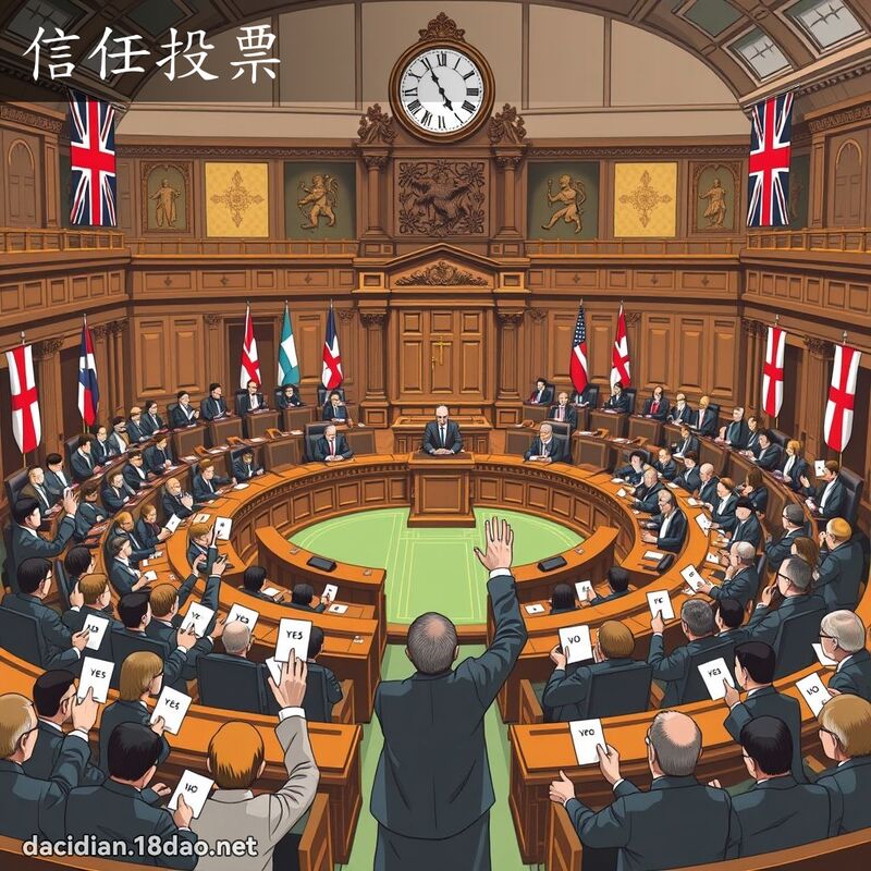 信任投票 - 國語大辭典配圖