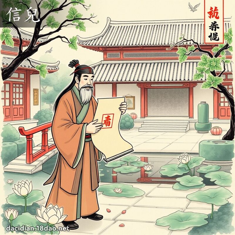 信兒 - 國語大辭典配圖