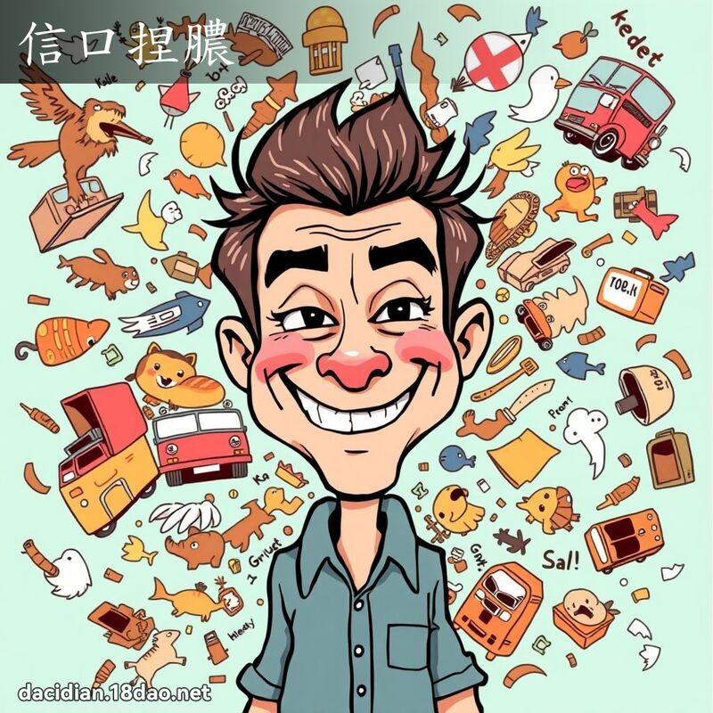信口捏膿 - 國語大辭典配圖
