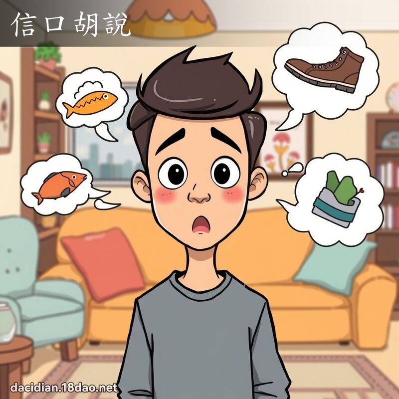 信口胡说 - 国语大辞典配图