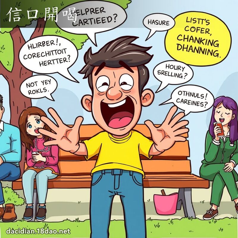 信口開喝 - 國語大辭典配圖