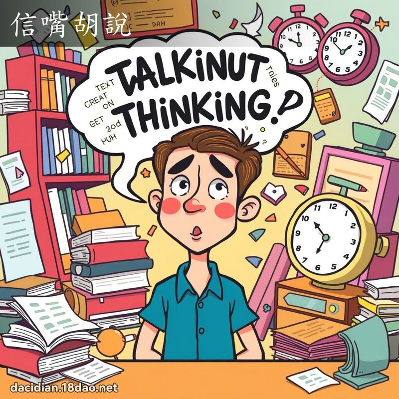 信嘴胡说 - 国语大辞典配图