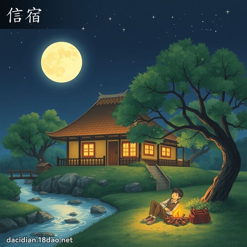 信宿 - 國語大辭典配圖