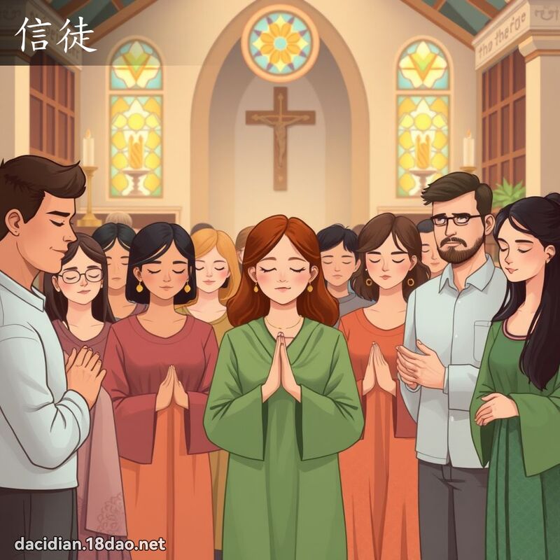信徒 - 国语大辞典配图
