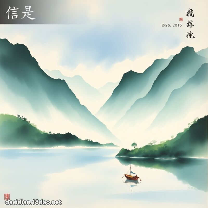 信是 - 国语大辞典配图