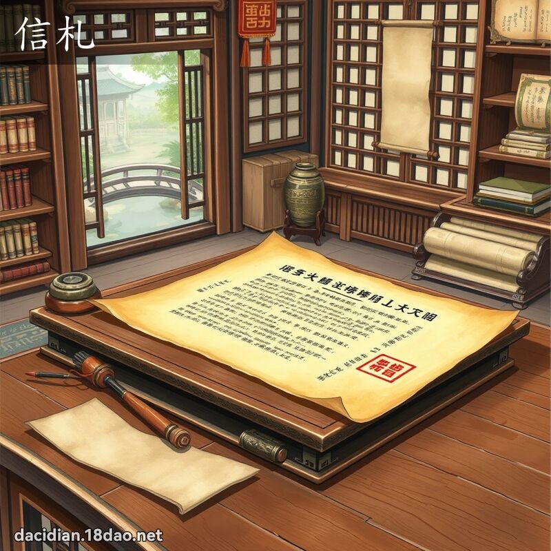信札 - 国语大辞典配图
